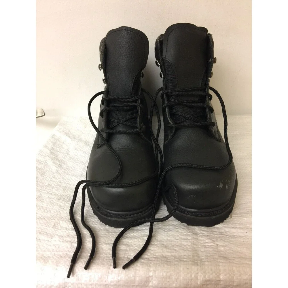 Wear guard Size 10.5 XW Men Black Leather Oil Resistant SteelToe Work Boot